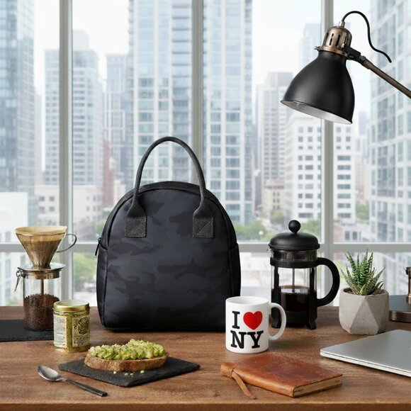 MYTAGALONGS CAMO NEOPRENE THE FOODIE TOTE - GREY CAMOFLAUGE (RARE) - Picture 2 of 16